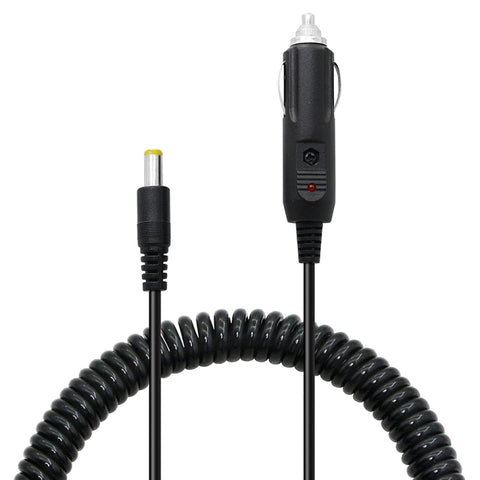 Caricatore per auto con cavo a spirale e spina adattatore di alimentazione per auto 2A 4,0 x 1,7 mm, lunghezza: 40-140 cm, 4.0 x 1.7mm