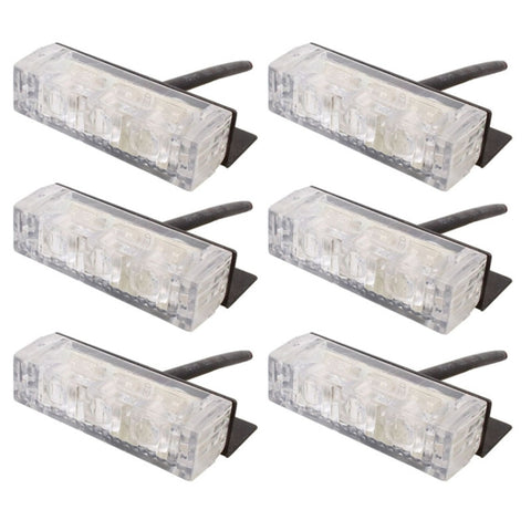 6W 450LM 6x3 LED Luce Gialla 577nm Lampe stroboscopique pour flash automatique de signalisation, DC 12V, 6W 450LM