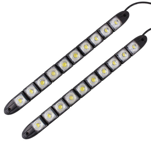 2 lumières de marque pour une journée de voiture à LED à serpentin flexible 5W 10 LED SMD 5050, DC 12V, 5W