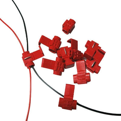 Clip pour trou de 100 pièces, adapté au diamètre de la ligne : 0,3-0,7 mm (rouge)