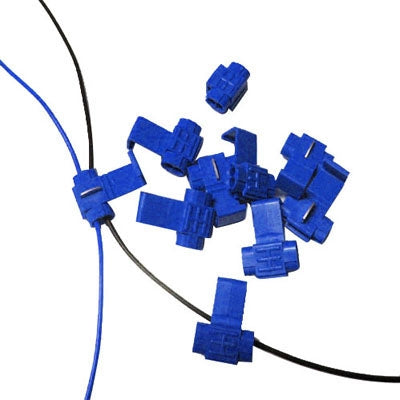 Clip pour trou de 100 pièces, adapté au diamètre de la ligne: 0,8-2,0 mm (bleu)