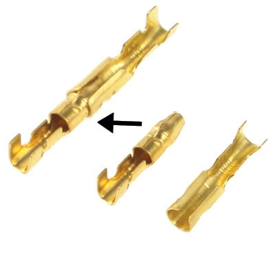 Borne à sertir faite à partir de 100 pièces Connecteur avec un anneau femelle-masque, dimensions de base: 1-2,5 mm2 (100 pièces dans une connexion, le prix est pour 100 pièces), Femelle à Mâle