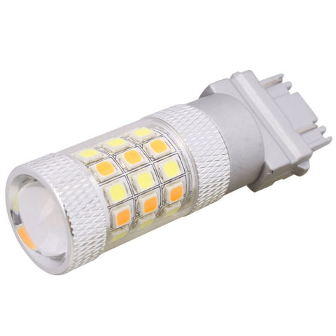 T25 8W 420LM Luce bianca + jaune 42 LED 2835 SMD Lampadina luce freno auto, DC 12V, T25