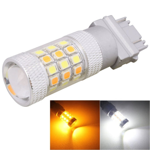 T25 8W 420LM Luce bianca + jaune 42 LED 2835 SMD Lampadina luce freno auto, DC 12V, T25