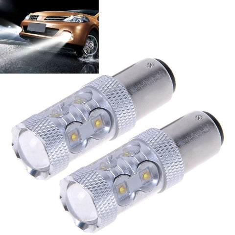 2 pièces 1156/BA15S 650 lumens 50W 10-3535-LED 6500K, lumière blanche, indicateur de direction, DC 12-24V, 1156/BA15S