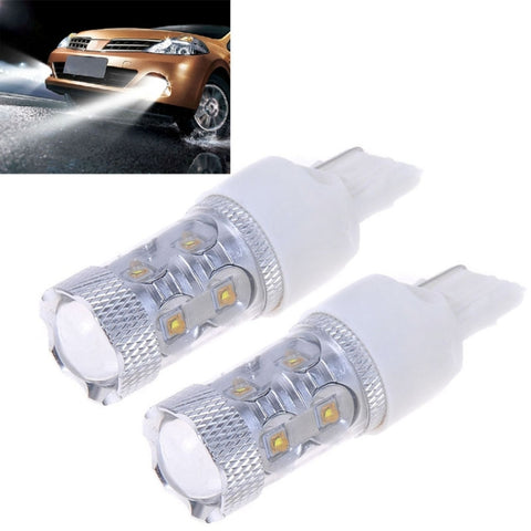 2 PZ 7440 650 Lumen 50W 10-3535-LEDs 6500K Lumière blanche de frein pour voiture, DC 12-24V, 7440
