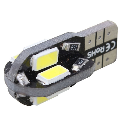 10 PZ T10 4W 280LM Luce bianca 8 LED SMD 5630 Decodifica Canbus Lampada luci di ingombro pour voiture, DC 12V, 4W 280LM