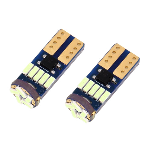2 pièces T10 3W 450LM 15 LED 4014 SMD LED décodeur lampe Canbus sans erreur pour voiture, DC12V, 15 LED 4014 SMD LED