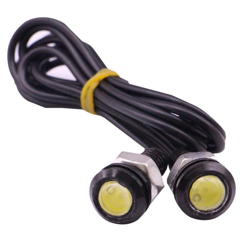 2 pièces 2x 2W Eagle Eye Light LED blanc imperméable pour véhicule, longueur de profondeur: 60 cm