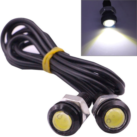 2 pièces 2x 2W Eagle Eye Light LED blanc imperméable pour véhicule, longueur de profondeur: 60 cm