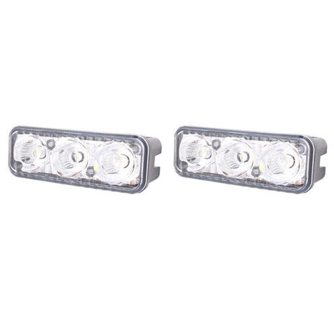 2 pièces MZ 9W 540LM 6500K 3-LED luce bianca cablata fendinebbia pour auto diurne, DC12-24V, taille longue: 15 cm, MZ 9W