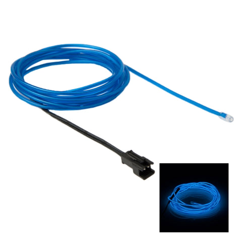 Striscia luminosa per auto flexible rotonda impermeabile con driver per la decorazione dell'auto, longhezza: 2 m, 2m