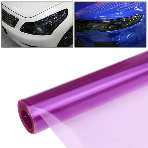 Adhésif protecteur avec membrane lumineuse pour voiture/lampe, dimensions: 100 cm (L) x 40 cm (L), Violet, Rouge