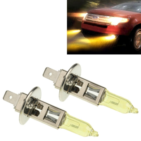 2 lampes halogènes H1 HOD 12V 100W 2400 LM 3500K fari a luce jaune, H1