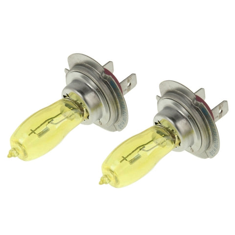 2 lampes halogènes H7 HOD 12V 100W 2400 LM 3500K fari a luce jaune, H7