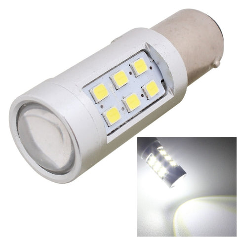 2 pièces 1157/BAY15D 4.2W 630LM lumière blanche 21 LED 2835 SMD lampe pour lumière de frein automatique, DC 12V, 1157