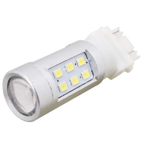 2 PZ T25 4.2W 630LM Luce Bianca Doppi Fili 21 LED 2835 SMD Luce Freno Auto Lampadina Luce di Marcia Diurna, DC 12V, T25 double fils