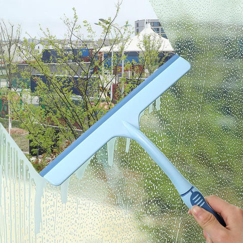 KANEED Tergicristallo per vetri/strumento per la pulizia dei vetri con manico antiscivolo in plastica per finestrini dell'auto, dimensioni: 24,5 x 24 cm, Glass Wiper / Window Cleaning Tool, UK Stock Glass Wiper, US Stock Glass Wiper