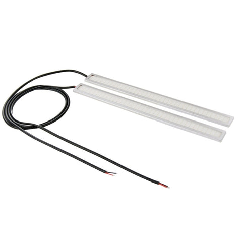 Barre lumineuse LED bleue, 2 pièces, 6W x 2 DRL, lumière bleue pour voiture, lumière de jour, imperméable, DC 12V, lumière bleue NCD-17S