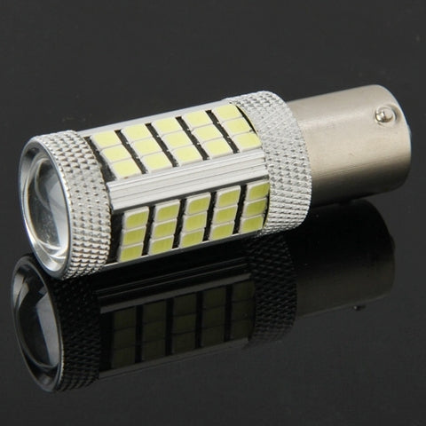 2 pièces 1156/BA15S 3W blanc 66 LED SMD 2835 lumière de frein pour véhicule, DC 12V, 1156