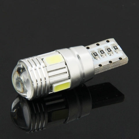 T10 2W Blanc 130LM 6 LED SMD 5730 Lampe pour rétroéclairage de voiture, DC 12V, T10 2W