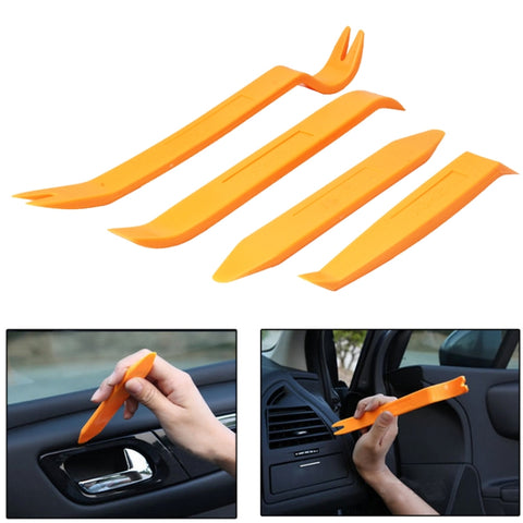 Kit di strumenti per la rimozione del pannello della porta del cruscotto del sistema audio per auto 4 in 1, 4 in 1 Yellow