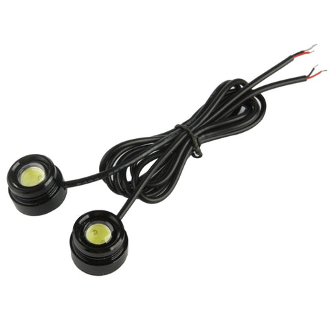 2x lumières LED blanches Eagle Eye imperméables de 1,5 W par véhicule, longueur de profondeur: 65 cm, 1,5 W