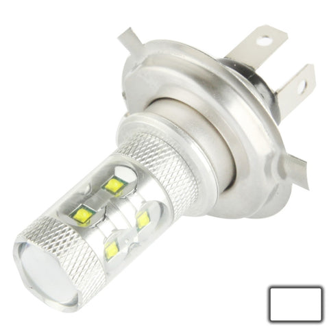 Fendinebbia H4 60W blanc 12 LED CREE pour véhicule, DC 12-30V, H4
