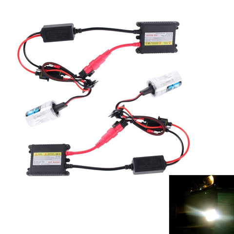 DC12V 35W 2x H3 Slim HID Xenon, lampada a scarica ad alta intensità, H3, Color Temperature: 8000K, H3, Color Temperature: 6000K