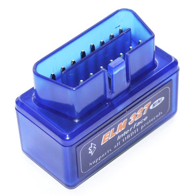 Outil de diagnostic d'interface pour voiture Super Mini ELM327 Bluetooth OBDII V2.1, prise en charge OBDII-ISO 9141-2, ISO 14230-4 (KWP2000), CAN ISO-15765-4, ELM327
