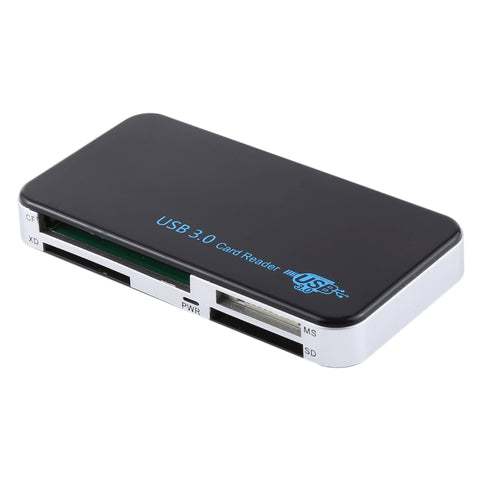 Lecteur de carte USB 3.0, super vitesse 5 Gbit/s, prise en charge de la carte CF / SD / TF / M2 / XD / MS, prise en plastique