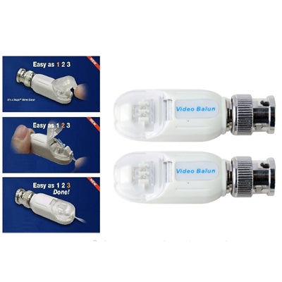 2 PC Balun vidéo en réseau UTP CAT5 pour caméra CCTV BNC DVR O-611, 206A