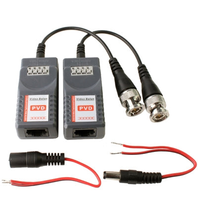 2 PC Balun vidéo passif avec alimentation vidéo/données
