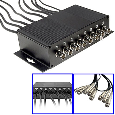 Dispositif de protection de la tension maximale CCTV BNC à 8 canaux (CoaxJK/V8), CoaxJK/ V8