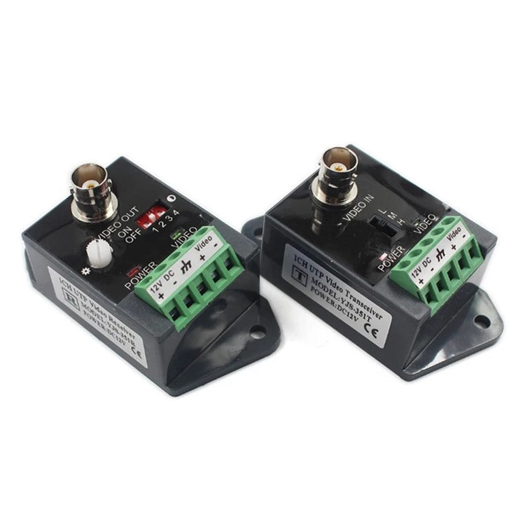 Trasmettitore e ricevitore video balun attivo CCTV UTP Twisted Pair, 351TR