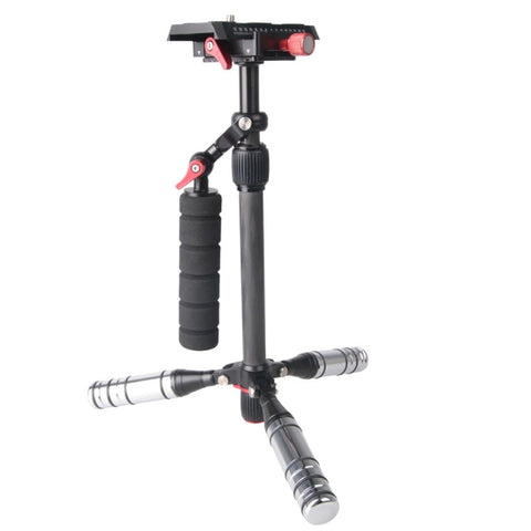 Stabilizzatore professionale con cursore in fibra di carbonio con piastra regolabile Letspro per fotocamera/DV/DSLR/videocamera (SK-500)