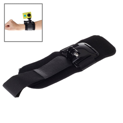 XM28 Cintura da braccio con rotazione a 360 gradi/cinturino da polso + supporto connettore per fotocamera sportiva Xiaomi Yi, XM28