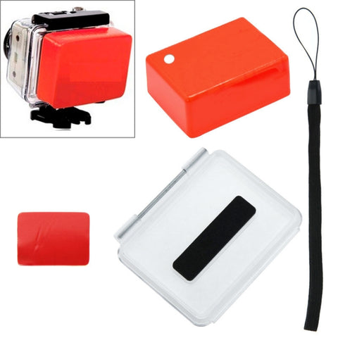 Protection imperméable en tissu galleggiante Couverture postérieure avec adhésif + cordon pour GoPro HERO4 /3+