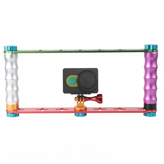 Staffa di montaggio in alluminio per stabilizzatore con impugnatura doppia