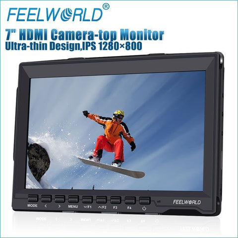 FEELWORLD FW-759 Monitor da campo per fotocamera da 7 pollici dal design sottile 1280 x 800 HDMI 1080P