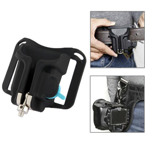 Pulsante fibbia cintura in vita per fondina per fotocamera Caricamento rapido per tutte le fotocamere