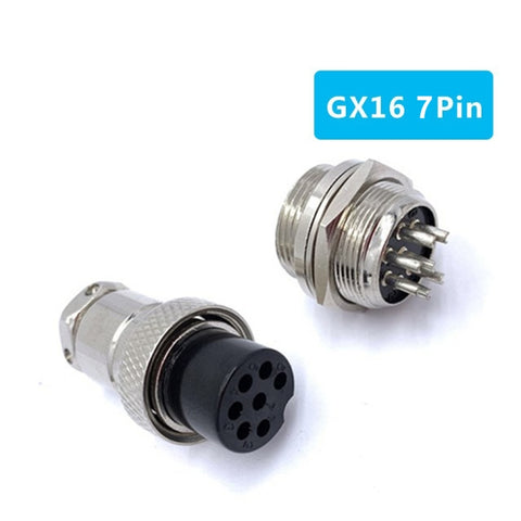 Connecteur pour prise aéronautique GX16 à 7 broches de 16 mm (5 pièces dans un paquet unique, le prix est pour 5 pièces), 7 broches