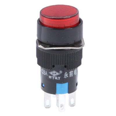 Interruttore / indicatore a pulsante rotondo fai-da-te per auto, Red Indicator, Green Indicator