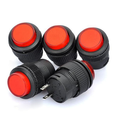 Interrupteur à impulsion à 2 broches de 16 mm R16-503 non bloqué (5 personnes dans une connexion, le prix est pour 5 personnes), 16 mm 2 broches
