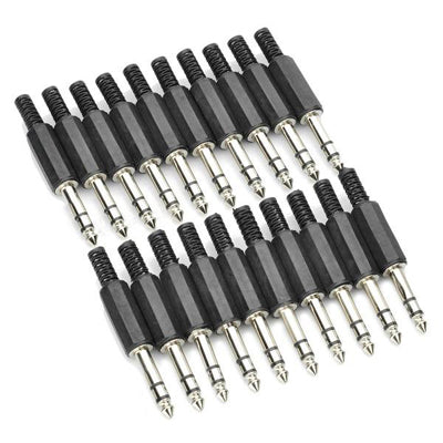 Connecteur adaptateur jack audio de 6,5 mm (20 pièces dans une connexion, le prix est pour 20 pièces), 6,5 mm Audio