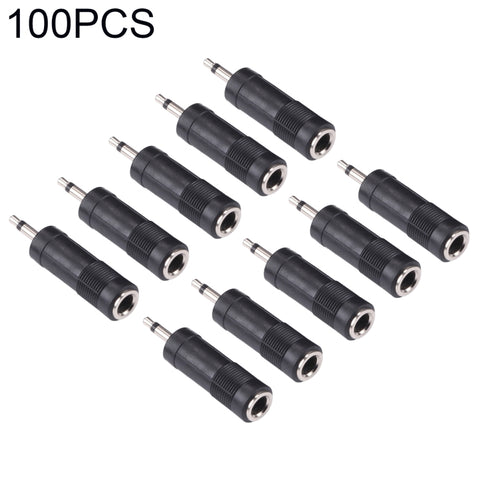 Adaptateurs convertisseurs audio mono de 3,5 mm maschio à 6,35 mm femme (100 pièces dans une configuration, le prix est pour 100 pièces)