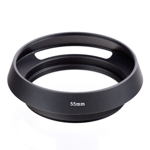 Paraluce in metallo ventilato per tutti gli obiettivi Leica con filettatura del filtro da 55 mm, 55mm