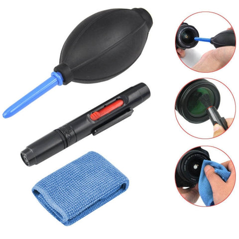 Kit di pulizia dell'obiettivo della fotocamera 3 in 1, Cleaning Kit