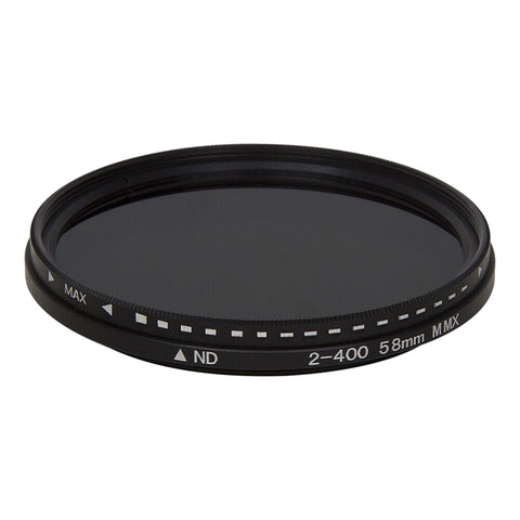 Filtro variabile regolabile con fader ND da 58 mm, densità neutra, filtro da ND 2 a ND 400, 58mm
