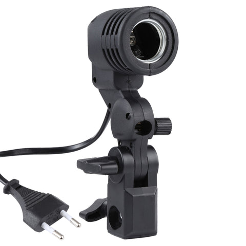 Portaombrelli con supporto per luce da studio con presa CA E27